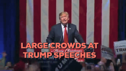 donald trump applause GIF by Political Products Online