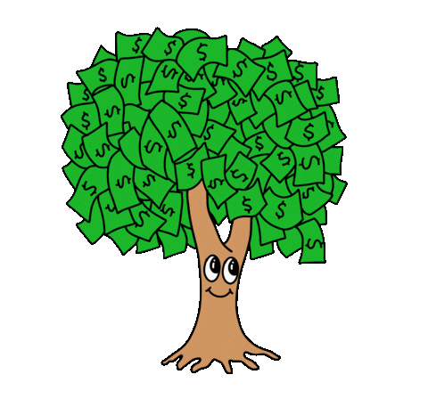 Bianca Bosso Money Tree Sticker by merci, mercy