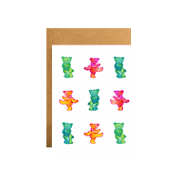 kaikaidesignco grateful dead greeting card birthday card gratefuldead Sticker