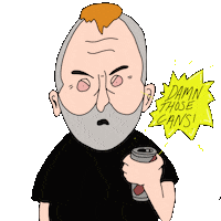 Angry Beer Sticker