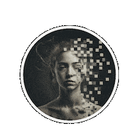 Sad Pixel Sticker