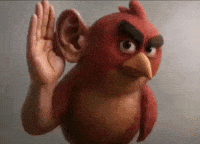Angry Birds Listening GIF