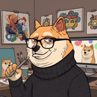 Shiba Inu Illustration GIF by Doge Pound