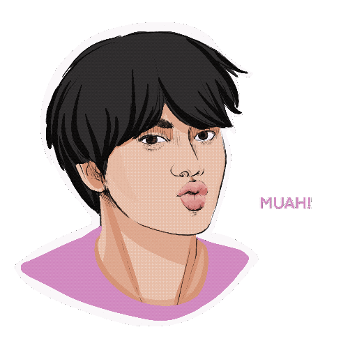Army Kiss Sticker