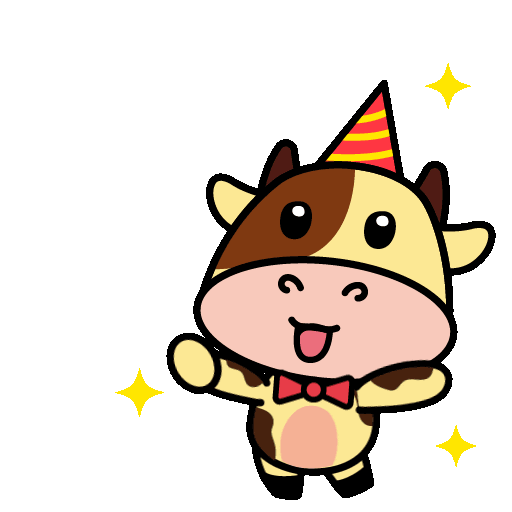 Happy Party Sticker by NMooMoo