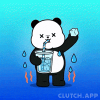 Sweating Ice Cube GIF by Kanpai Pandas