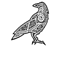 The Last Kingdom Bird Sticker by Vinnie Camilleri