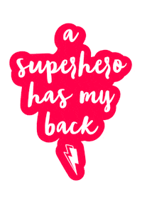 Superhero Bolt Sticker by Scamp & Dude