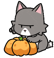 Cat Halloween Sticker by Ai and Aiko