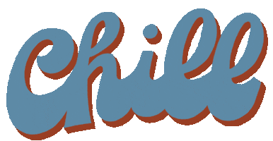 Fun Chilling Sticker by Chelsea Bunn