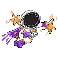 Nick514 star astronaut 太空人 westar Sticker