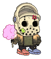 Halloween Jason Sticker