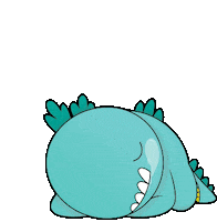 Sleepzilla tired sleep rebahan bobok Sticker