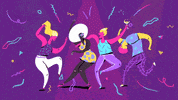 Party People Dancing GIF by Mikyung Lee