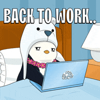 Tired Work GIF by Pudgy Penguins