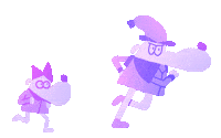Run Go Sticker by YK Animation Studio