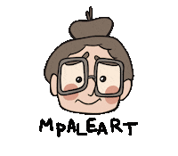 MpaleArt illustration artist maria caricature Sticker