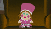 sad pink GIF by South Park 