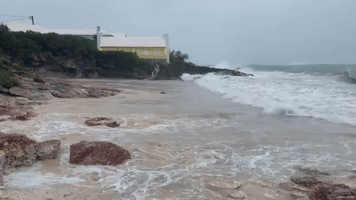 Surf Lashes Bermuda Coast as Hurricane Fiona Moves North