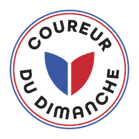 coureurdudimanche running run recycle made in france Sticker