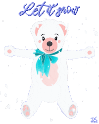 Polar Bear Snow Sticker