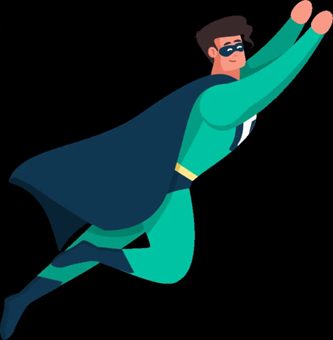 Publer giphygifmaker flying superhero p GIF