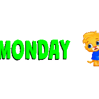 Monday Sticker by Lucas and Friends by RV AppStudios