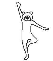 happy dance Sticker by takadabear