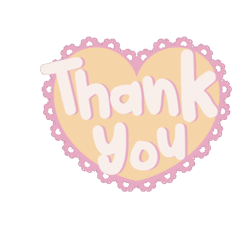 Pink Thank You Sticker