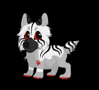 Sychwolf bounce wolf chibi tailwag GIF