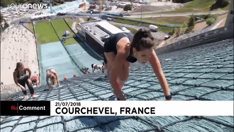 race climbing GIF by euronews