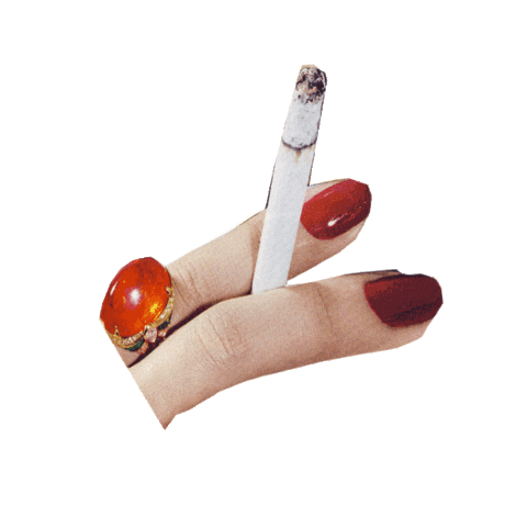 cigarette smoking Sticker by Luca Mainini