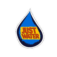 Waterdrop Just Water Sticker by Simavi