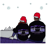 Christmas Snow Sticker by Gwna Harbour