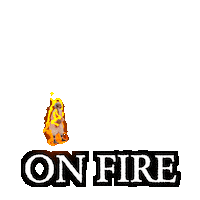 Heating Up On Fire Sticker