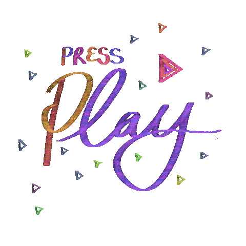 pageofwandsdesign retro vhs arrow play Sticker
