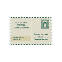 Thunder Postcard Sticker by Georgia College & State University