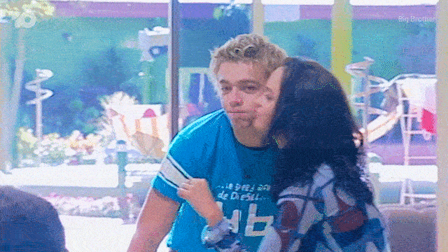 Cheek Kiss GIF by Big Brother Australia