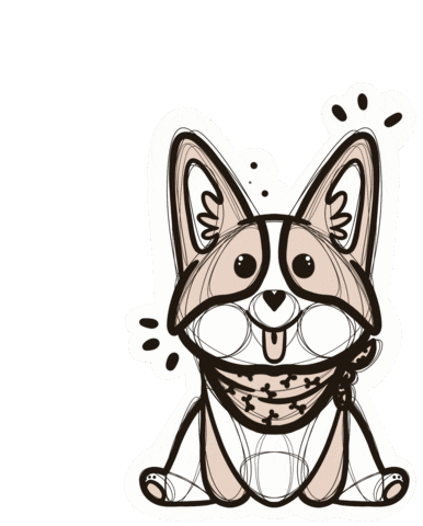 CorgiButtStudio giphyupload new corgi corgibuttstudio Sticker