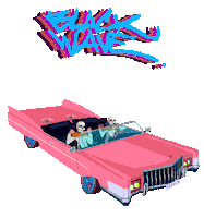 animation car Sticker by blackwave.