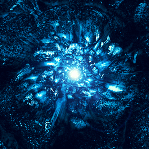 konczakowski cool blue magic energy GIF