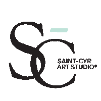 SaintCyrArtStudio art logo artists mural Sticker
