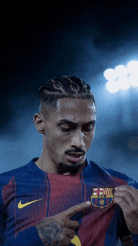 Raphinha Visca Barca GIF