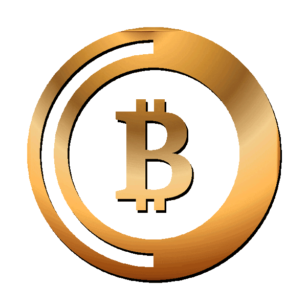 Gold Bitcoin Sticker