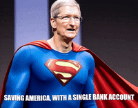 Tim Cook Superman GIF