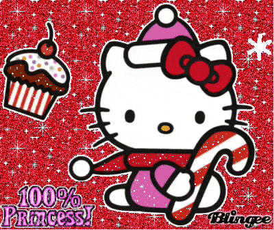 Vannilabean070 christmas hello kitty GIF