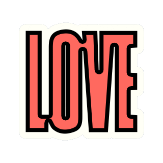In Love Heart Sticker by Bergen Pride