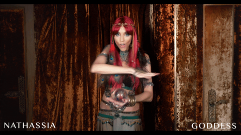 nathassiadevine giphyupload music video goddess GIF