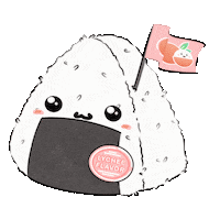 Onigiri Sticker by Lychee the Label