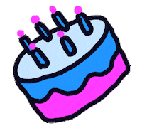 birthday cake STICKER by Studios Stickers